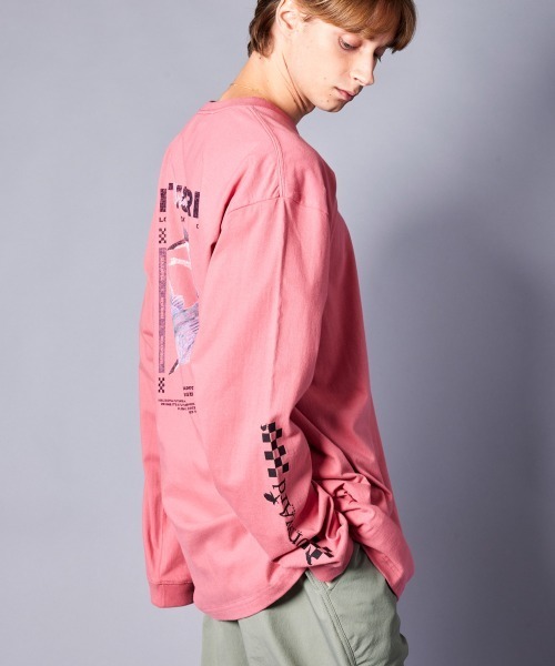 rehacer(レアセル)の「rehacer : Future Vision L/S CS / フューチャーヴィジョン ロングスリーブ カットソー(Tシャツ/カットソー・メンズ・ブラック/ホワイト/ピンク・SMALL/MEDIUM/LARGE/X-LARGE)」の9枚目の写真