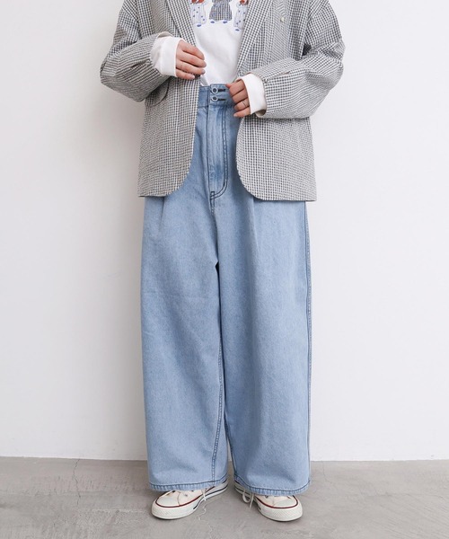 l'atelier du savon（アトリエドサボン）の「ちょいまるデニムパンツ