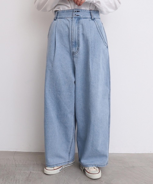 l'atelier du savon（アトリエドサボン）の「ちょいまるデニムパンツ