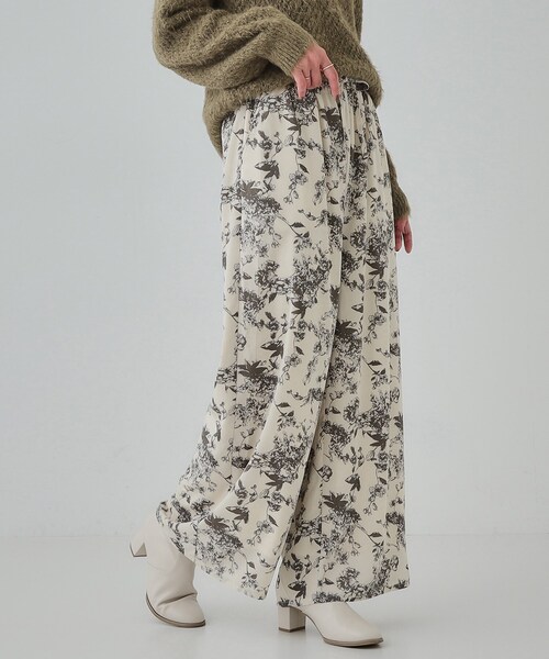 Cutie Blonde（キューティーブロンド）の「◆【あったか】裏フリース 柄アソートイージーパンツ（その他パンツ・レディース・ブラック/アイボリー系6/ブラック系/ブラウン系その他5・04/03/02/01）」の4枚目の写真