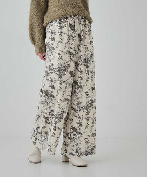 Cutie Blonde（キューティーブロンド）の「◆【あったか】裏フリース 柄アソートイージーパンツ（その他パンツ・レディース・ブラック/アイボリー系6/ブラック系/ブラウン系その他5・04/03/02/01）」の9枚目の写真