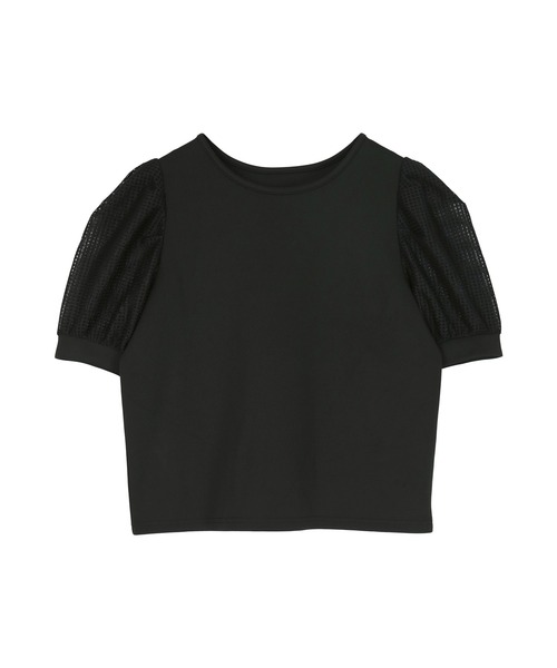 セール】パフスリーブドッキングプルオーバー（Tシャツ