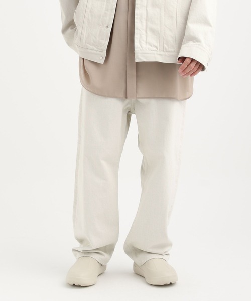 STERNBERG（スタンバーグ）の「ノータックデニムワイドパンツ（デニムパンツ・メンズ・アイボリー/ブラック・X-SMALL/SMALL/MEDIUM/LARGE）」の7枚目の写真