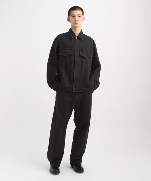 STERNBERG（スタンバーグ）の「ノータックデニムワイドパンツ（デニムパンツ・メンズ・アイボリー/ブラック・X-SMALL/SMALL/MEDIUM/LARGE）」の12枚目の写真