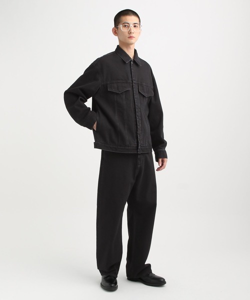 STERNBERG ジーンズ ノータックデニムワイドパンツ メンズ