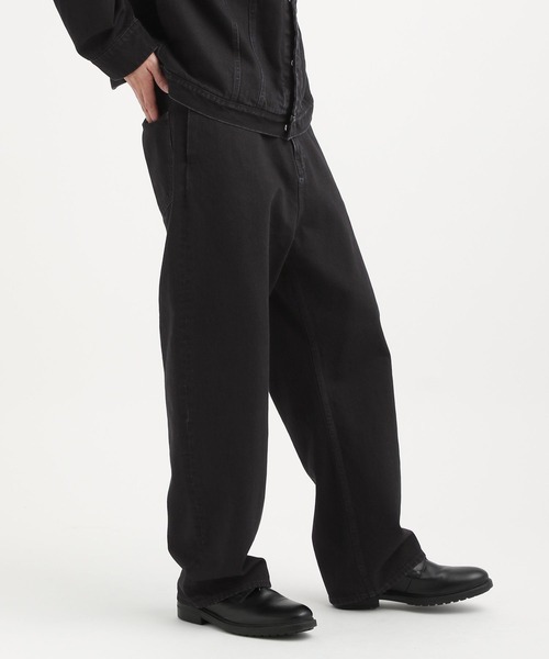 STERNBERG（スタンバーグ）の「ノータックデニムワイドパンツ（デニムパンツ・メンズ・アイボリー/ブラック・X-SMALL/SMALL/MEDIUM/LARGE）」の15枚目の写真