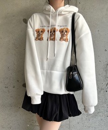 DOGプリントパーカー