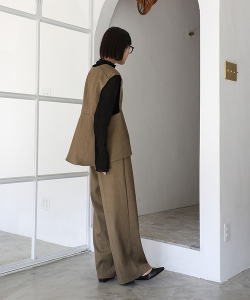 select MOCA Et(セレクトモカエト)の「【Et】Wrap Belt Wide Pants(スラックス・レディース・ライトブラウン/ブラック/ベージュ・LARGE/MEDIUM)」の18枚目の写真