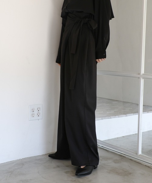 select MOCA Et(セレクトモカエト)の「【Et】Wrap Belt Wide Pants(スラックス・レディース・ライトブラウン/ブラック/ベージュ・LARGE/MEDIUM)」の21枚目の写真