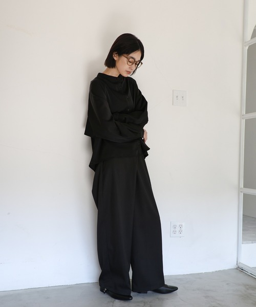 select MOCA Et(セレクトモカエト)の「【Et】Wrap Belt Wide Pants(スラックス・レディース・ライトブラウン/ブラック/ベージュ・LARGE/MEDIUM)」の22枚目の写真