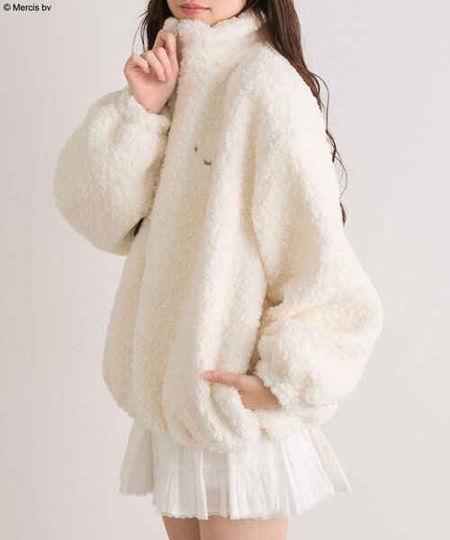 Miffy（ ミッフィー）の「miffyボアブルゾン（ブルゾン・レディース・ブラウン/オフホワイト・FREE）」の5枚目の写真