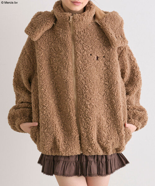 Miffy（ ミッフィー）の「miffyボアブルゾン（ブルゾン・レディース・ブラウン/オフホワイト・FREE）」の18枚目の写真