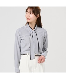 TOKYO SHIRTS | COFREX 配色ボウタイ レディース長袖シャツ(シャツ/ブラウス)