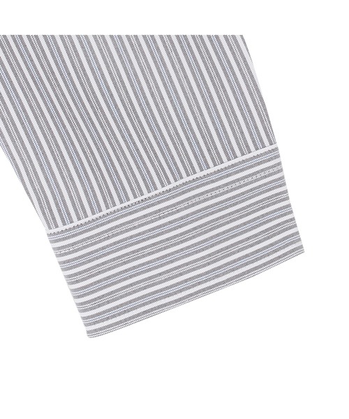 TOKYO SHIRTS（トウキョウシャツ）の「COFREX  配色ボウタイ レディース長袖シャツ（シャツ/ブラウス・レディース・グレー・M/L/LL/XL/S）」の7枚目の写真