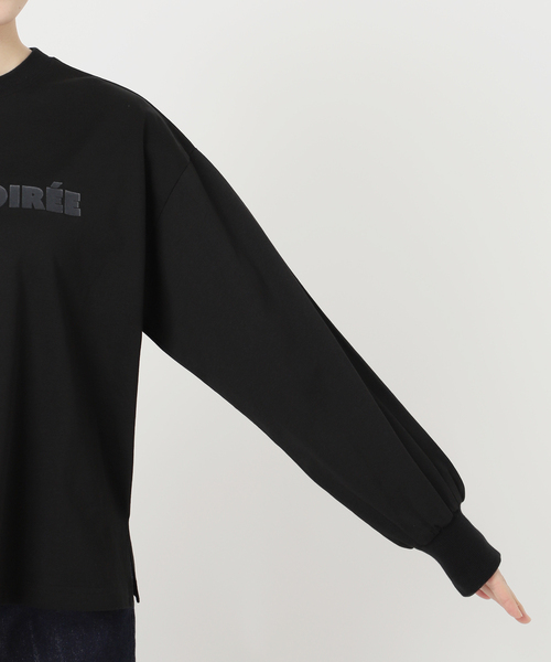 B.C STOCK(ベーセーストック)の「フロッキープリントロンTEE(Tシャツ/カットソー・レディース・ブラック/ホワイト・FREE)」の14枚目の写真
