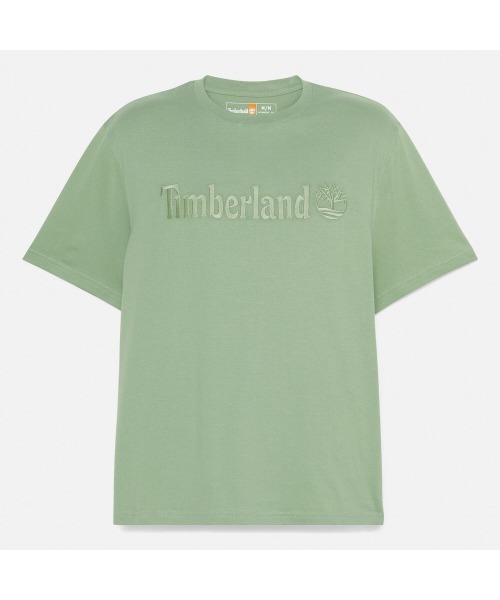 【Timberland】Tree ロゴ 半袖 Tシャツ グリーン / 送料無料 セール】メンズ 半袖 ハンプトン Tシャツ(Tシャツ/カットソー