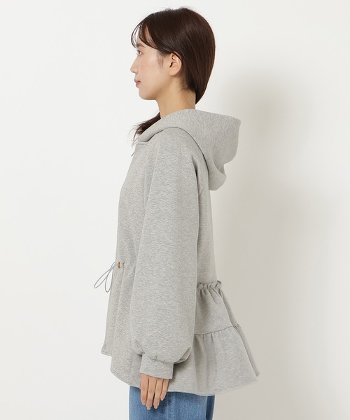 Rose Tiara（ローズティアラ）の「2段フリルチュール重ねパーカー（パーカー・レディース・ネイビー/グレー・46/42/38）」の15枚目の写真