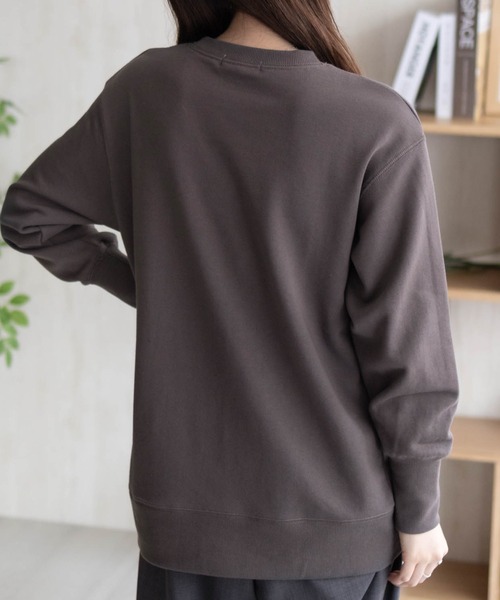 HusHusH（ハッシュアッシュ）の「HusHusH ガゼットトレーナー（Tシャツ/カットソー・レディース・ネイビー/ベージュ/スミクロ・M/L）」の9枚目の写真