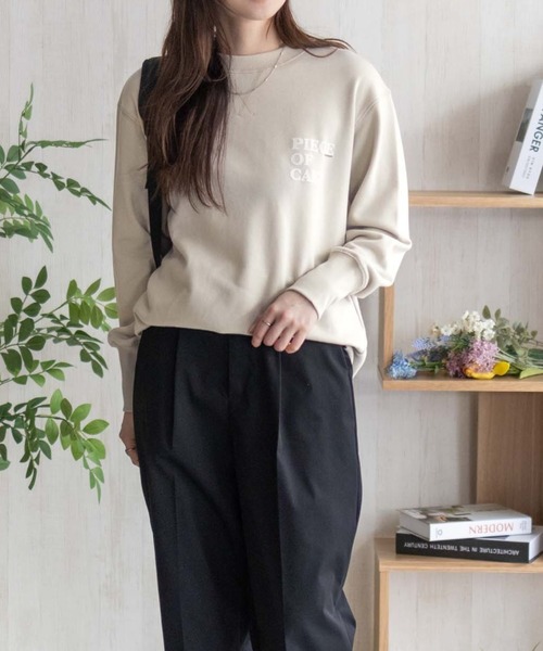 HusHusH（ハッシュアッシュ）の「HusHusH ガゼットトレーナー（Tシャツ/カットソー・レディース・ネイビー/ベージュ/スミクロ・M/L）」の11枚目の写真