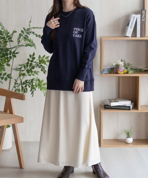 HusHusH（ハッシュアッシュ）の「HusHusH ガゼットトレーナー（Tシャツ/カットソー・レディース・ネイビー/ベージュ/スミクロ・M/L）」の15枚目の写真