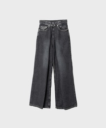【JOHN LAWRENCE SULLIVAN/ジョンローレンスサリバン】WASHED DENIM WIDE PANTS/ウォッシュドデニムワイドパンツ/JLSW-02-S