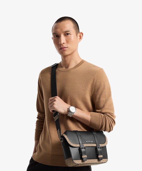 MICHAEL KORS(マイケルコース)の「COOPER トラベル フラップ クロスボディ(メッセンジャーバッグ・メンズ・ブラック系その他・FREE)」の6枚目の写真