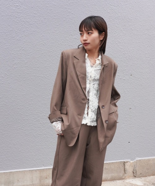 gossara（ゴサラ）の「接結レースえり付きBL（シャツ/ブラウス・レディース・アイボリー/ブラック・FREE）」の10枚目の写真