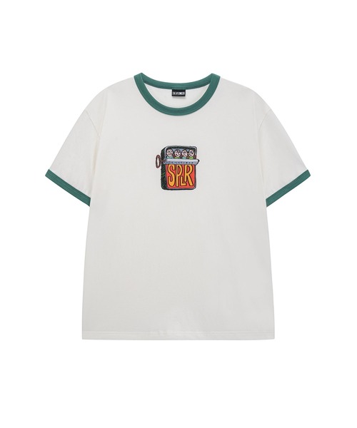 セール】ティーシャツ｜Canned Logo Ringer Tee｜SPLR（Tシャツ 