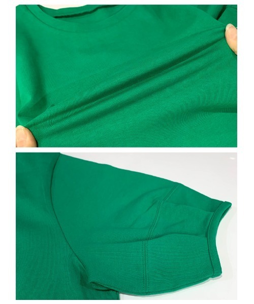 aquagarage（アクアガレージ）の「ボリューム袖カットソー（Tシャツ/カットソー・レディース・チャコール/グリーン/ブラック/オフホワイト・M）」の5枚目の写真