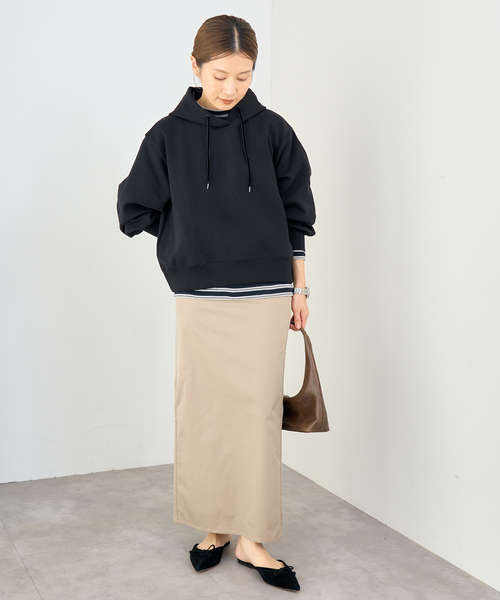 IENA（イエナ）の「ベアWニットコンパクトフーディー（パーカー・レディース・ホワイト/ブラック・FREE）」の8枚目の写真