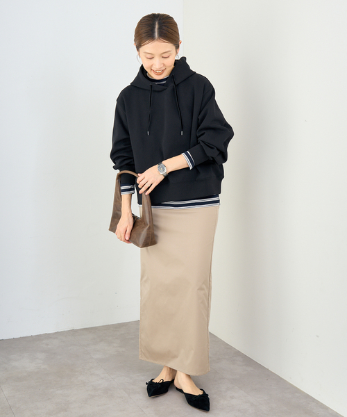 IENA（イエナ）の「ベアWニットコンパクトフーディー（パーカー・レディース・ホワイト/ブラック・FREE）」の9枚目の写真