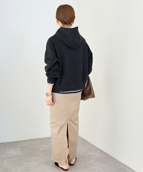 IENA（イエナ）の「ベアWニットコンパクトフーディー（パーカー・レディース・ホワイト/ブラック・FREE）」の12枚目の写真