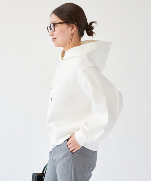 IENA（イエナ）の「ベアWニットコンパクトフーディー（パーカー・レディース・ホワイト/ブラック・FREE）」の16枚目の写真