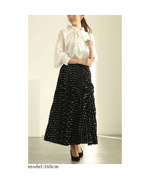 Sawa a la mode（サワアラモード）の「フリル襟ボウタイギャザーブラウス（シャツ/ブラウス・レディース・ネイビー/ホワイト/ライトグリーン・FREE）」の19枚目の写真