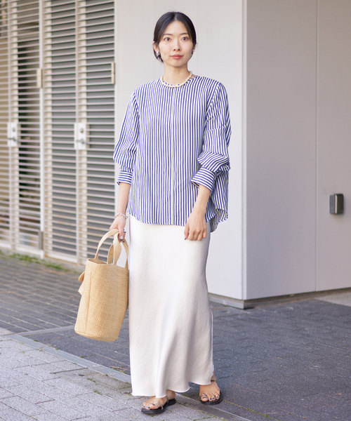 IENA（イエナ）の「《追加》ラミーリヨセルノーカラーブラウス（シャツ