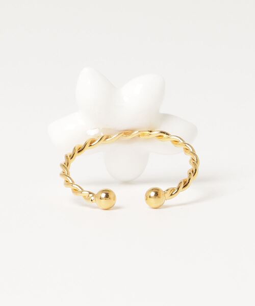 NACH(ナッシュ)の「(NACH)ジャスミンリング(リング・レディース・ホワイト・ONE SIZE)」の6枚目の写真