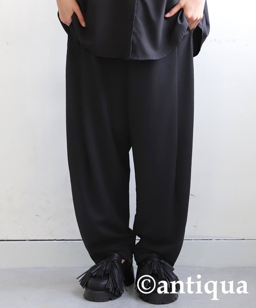 antiqua（アンティカ）の「テーパードパンツ（その他パンツ・キッズ・レッド/ライム/ダークグリーン/ブラウン系その他/ブラック/アイボリー・160/150/140）」の13枚目の写真