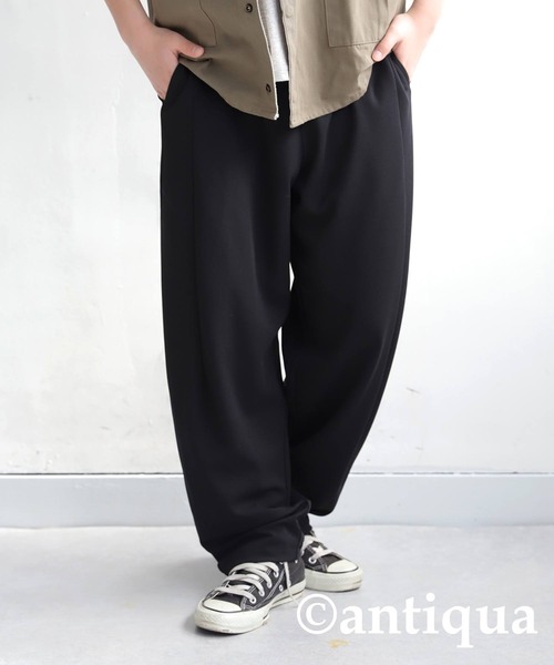 antiqua（アンティカ）の「テーパードパンツ（その他パンツ・キッズ・レッド/ライム/ダークグリーン/ブラウン系その他/ブラック/アイボリー・160/150/140）」の14枚目の写真