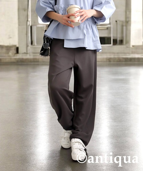 antiqua（アンティカ）の「テーパードパンツ（その他パンツ・キッズ・レッド/ライム/ダークグリーン/ブラウン系その他/ブラック/アイボリー・160/150/140）」の17枚目の写真