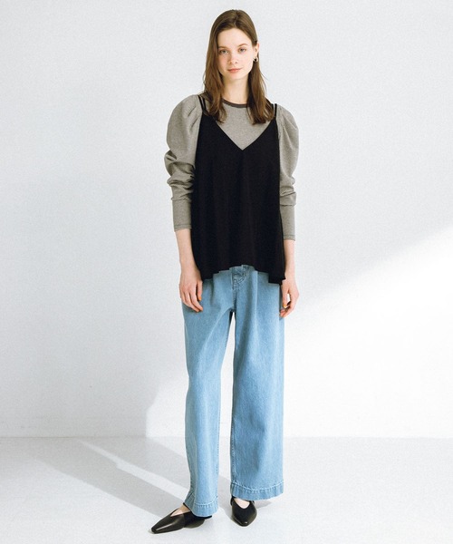 URBAN RESEARCH Sonny Label(アーバンリサーチサニーレーベル)の「フレアキャミビスチェ(キャミソール・レディース・ブラック/イエロー系その他・FREE)」の8枚目の写真
