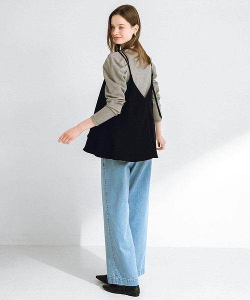 URBAN RESEARCH Sonny Label(アーバンリサーチサニーレーベル)の「フレアキャミビスチェ(キャミソール・レディース・ブラック/イエロー系その他・FREE)」の9枚目の写真