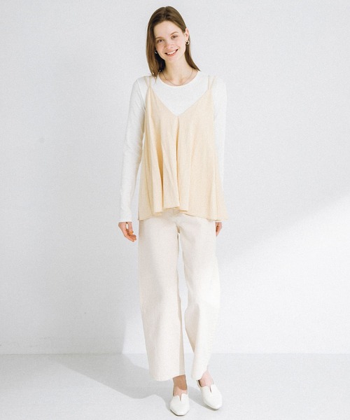 URBAN RESEARCH Sonny Label(アーバンリサーチサニーレーベル)の「フレアキャミビスチェ(キャミソール・レディース・ブラック/イエロー系その他・FREE)」の15枚目の写真