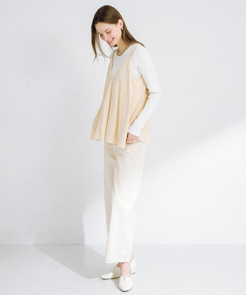 URBAN RESEARCH Sonny Label(アーバンリサーチサニーレーベル)の「フレアキャミビスチェ(キャミソール・レディース・ブラック/イエロー系その他・FREE)」の16枚目の写真