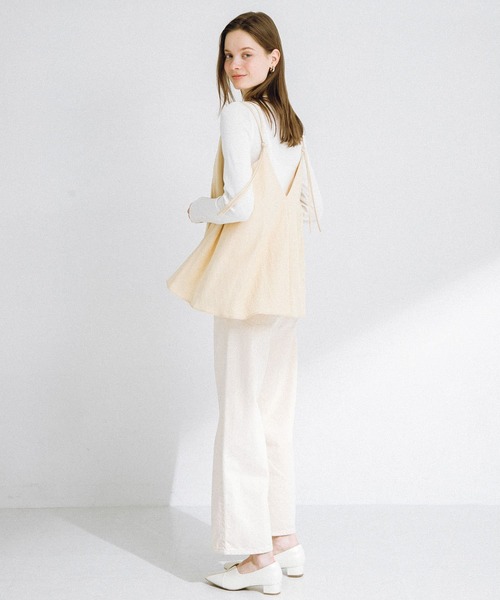URBAN RESEARCH Sonny Label(アーバンリサーチサニーレーベル)の「フレアキャミビスチェ(キャミソール・レディース・ブラック/イエロー系その他・FREE)」の17枚目の写真