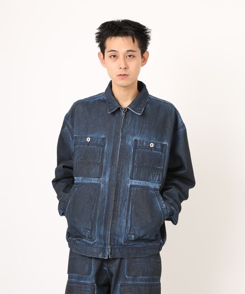 セール】atmos Denim Worker Jacket / アトモス デニム ワーカー