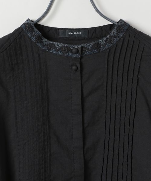 JEANASIS(ジーナシス)の「エンブロイダリーペプラムブラウス/328072(シャツ/ブラウス・レディース・ホワイト/ブラック・FREE)」の10枚目の写真