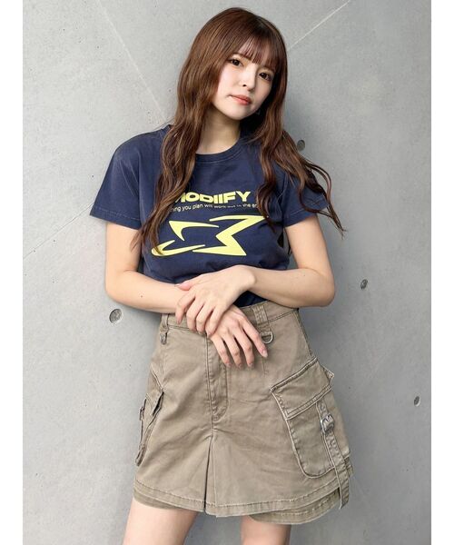 MURUA（ムルーア）の「ウォッシュカーゴミニスカート（スカート・レディース・ブラック/グレー/ベージュ・2/1）」の8枚目の写真