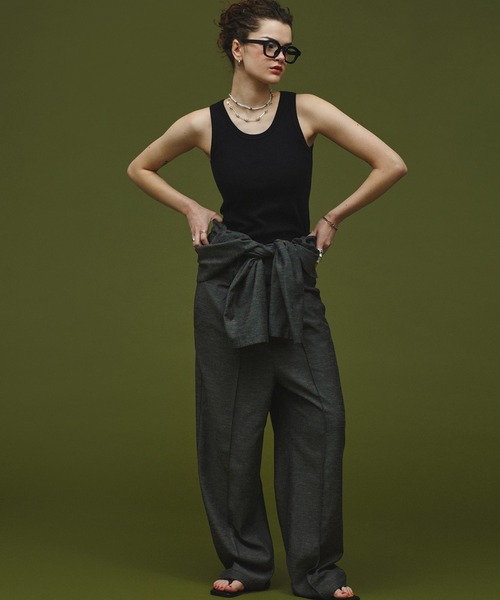 ROSE BUD（ローズバッド）の「(mici)テーラードカラージャンプスーツ（つなぎ/オールインワン・レディース・ブラック/バーガンディー・S/M）」の11枚目の写真