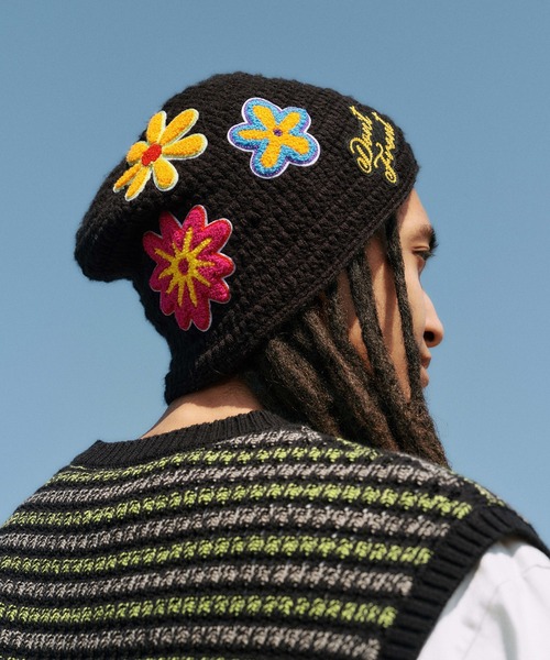 XLARGE(エクストララージ)の「CROCHET FLOWER KNIT HAT(ハット・メンズ・ホワイト/ブラック・ONE SIZE)」の17枚目の写真