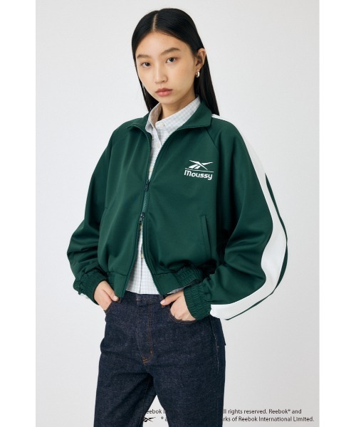 MOUSSY（マウジー）の「REEBOK トラックジャケット（パーカー・レディース・ネイビー/オフホワイト/ダークグリーン・FREE）」の8枚目の写真